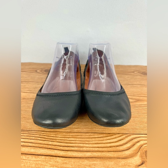 Women’s LUCKY BRAND Eleesia Black Leather Casual Slip On Flats Shoes Size 10M - Picture 7 of 10